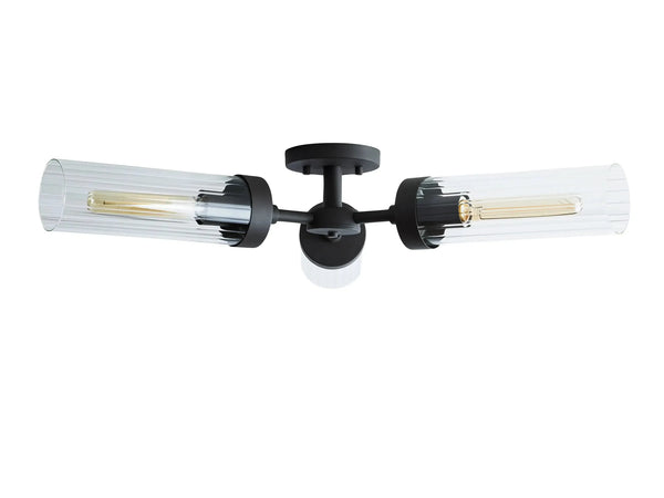 Andreas 3-Light Glass Flushmount