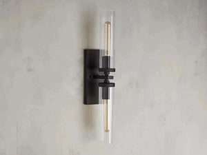 Andreas 2-Light Glass Wall Sconce