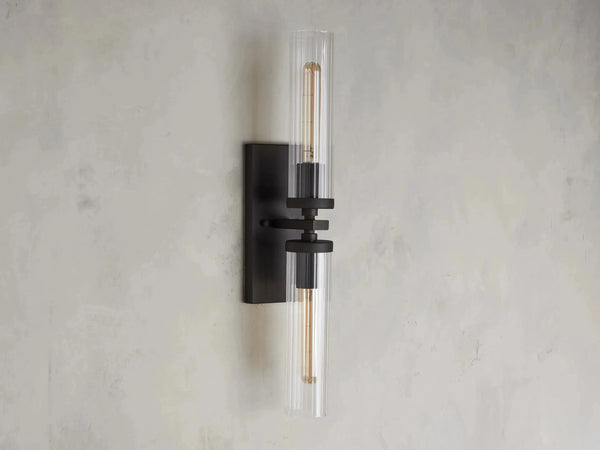 Andreas 2-Light Glass Wall Sconce