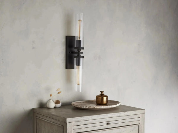 Andreas 2-Light Glass Wall Sconce