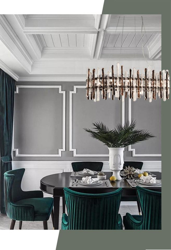 Sancy Round Glass Chandelier