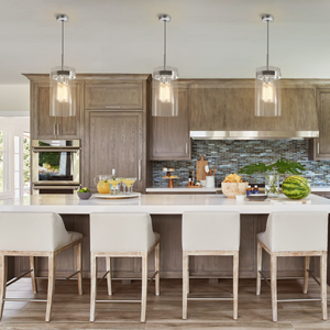 Mechanic Cylinder Glass Pendant