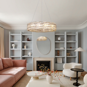 Dina Halo Crystal Ring Chandelier