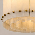 Mara Alabaster Round Chandelier 22"
