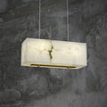 Alabaster Cuboid Dining Room Chandelier  - kimoylights