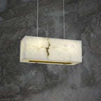 Alabaster Cuboid Dining Room Chandelier  - kimoylights