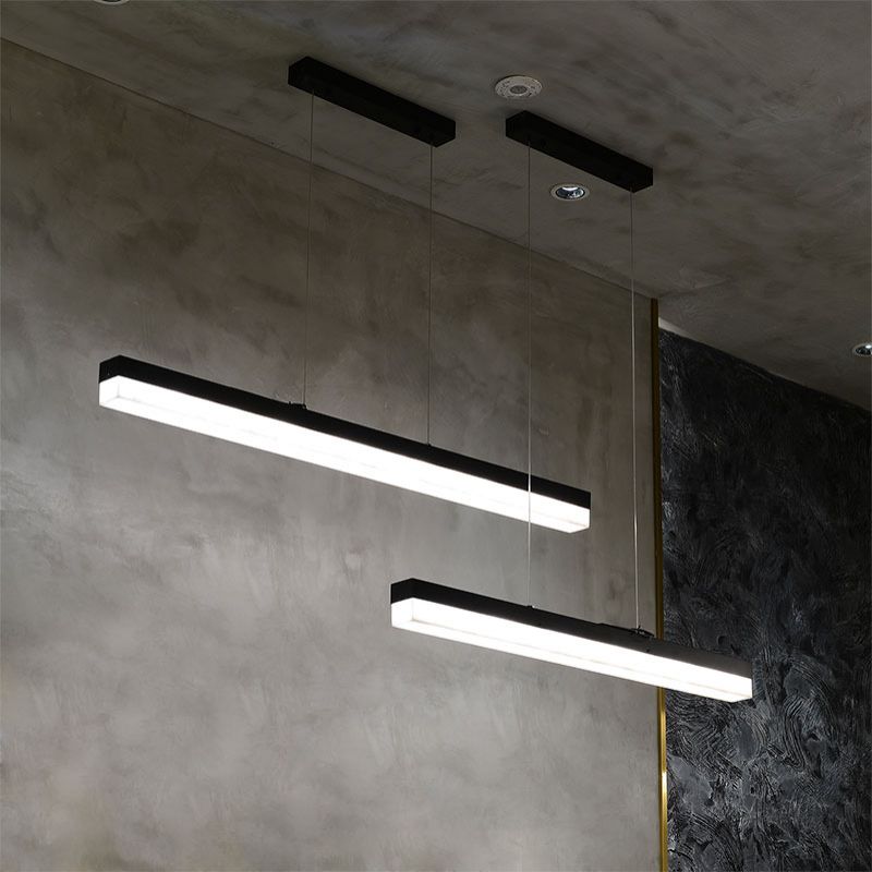 Alabaster Simple Linear Kitchen Island Chandelier- kimoylights