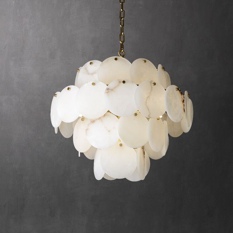Alabasterk Magnolia Multi-tiered Round Chandelier - kimoylights