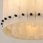 Mara Alabaster Round Chandelier 22"