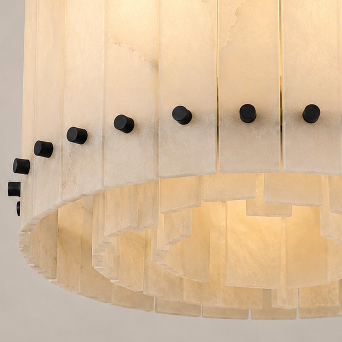 Mara Alabaster Round Chandelier 22"
