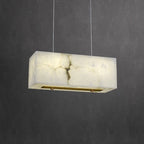 Alabaster Cuboid Dining Room Chandelier- kimoylights