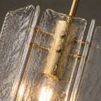 Yammy 13-Inch Textured Glass Pendant Light