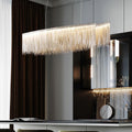 Alisa Luxury Length Chain Tassel Chandelier - kimoylights