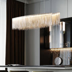 Alisa Luxury Length Chain Tassel Chandelier - kimoylights
