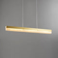 Alabaster Simple Linear Kitchen Island Chandelier - kimoylights
