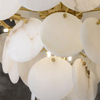 Alabasterk Magnolia Multi-tiered Round Chandelier - kimoylights