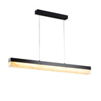 Alabaster Simple Linear Kitchen Island Chandelier - kimoylights