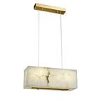 Alabaster Cuboid Dining Room Chandelier - kimoylights