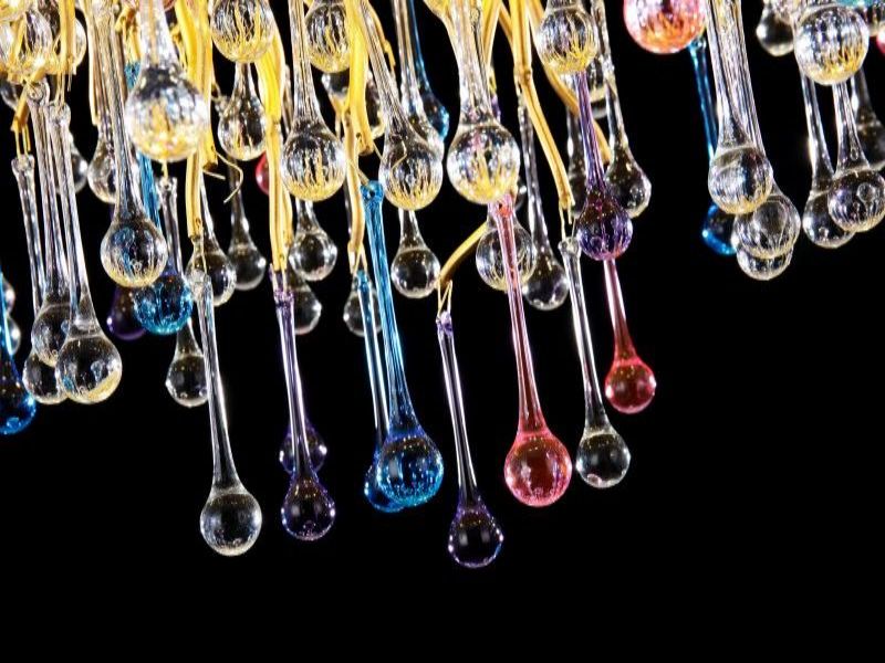 Ran Colorful Crystal Dining Branch Chandelier - kimoylights