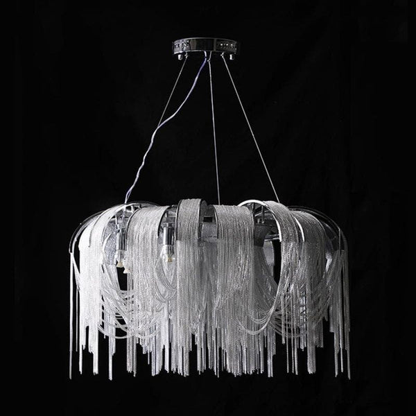 Alisa Luxury Aluminum Chain Tassel Chandelier - kimoylights