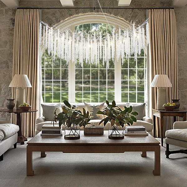 Snow Tree Branches Linear Chandelier for All Rooms 55''