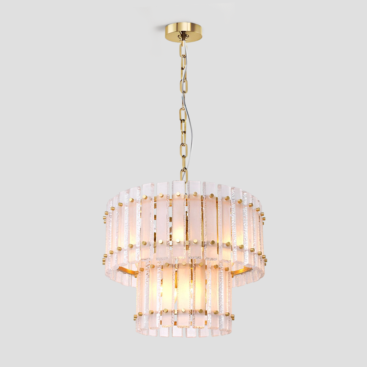 Mara Classical Round Glass Chandelier
