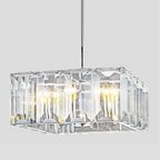 Kiko Crystal Square Chandelier 24"