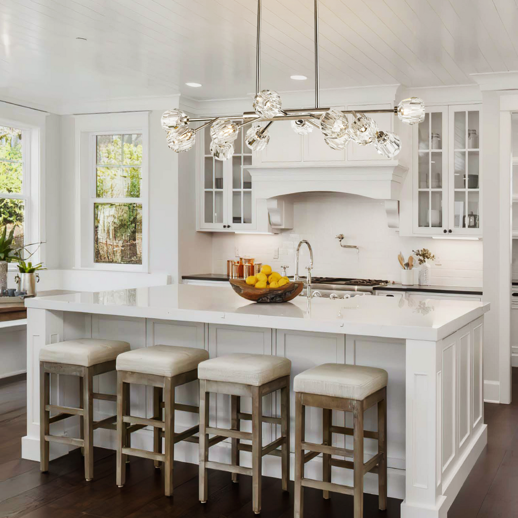 Kelly Clear Glass Linear Chandelier