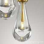 Raindrops 3-Light Rod Round Chandelier