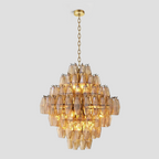 Merry Smoke Glass Large Chandelier