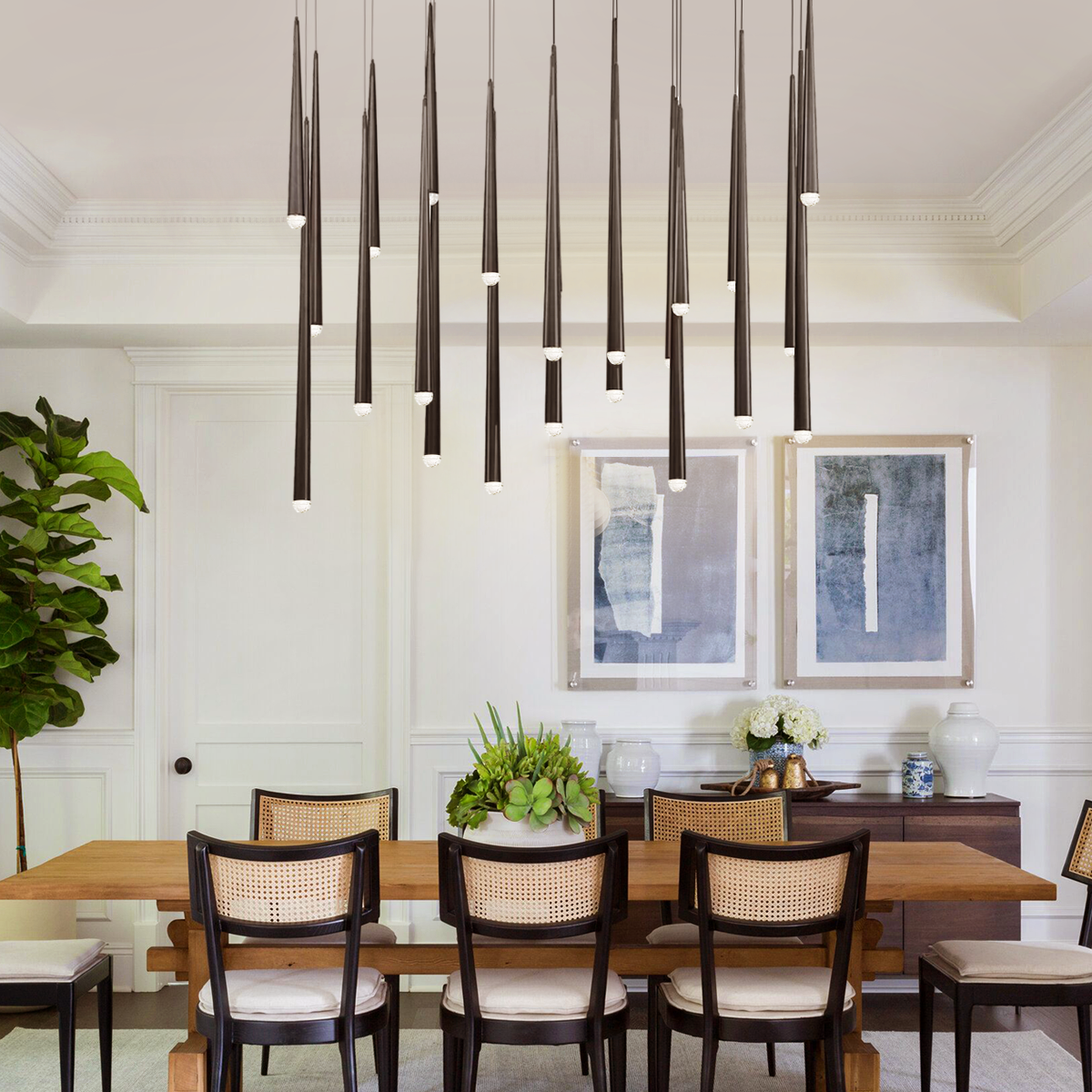 Harry Rectangle Tubular Pendant