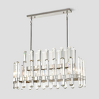 Brous Crystal Linear Chandelier