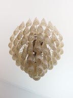 Murano Chandelier 85 Drops Amber