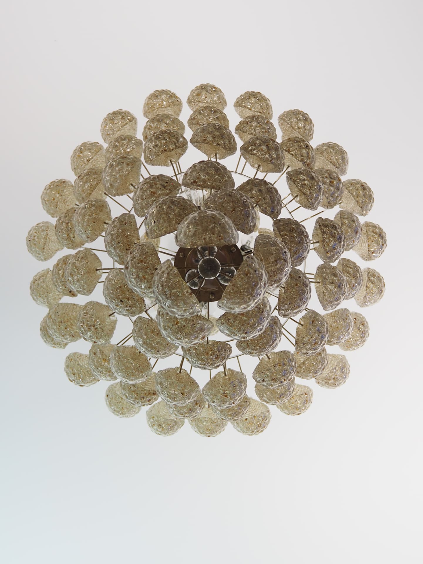 Murano Chandelier 85 Drops Amber