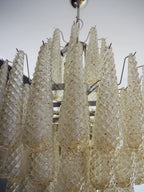 Murano Chandelier 85 Drops Amber