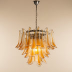 Murano Chandelier – 53 petals – Amber