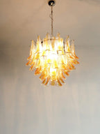 Murano Chandelier – 53 petals – Amber