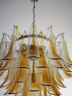 Murano Chandelier – 53 petals – Amber