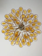 Murano Chandelier – 53 petals – Amber