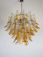 Murano Chandelier – 53 petals – Amber