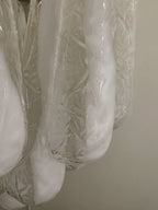 Murano Wall light Petals Drops Transparent/White