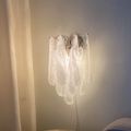 Murano Wall light Petals Drops Transparent/White
