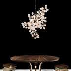 Pretty Grape Hanging Branch Chandelier Over kitchen Island - kimoylights