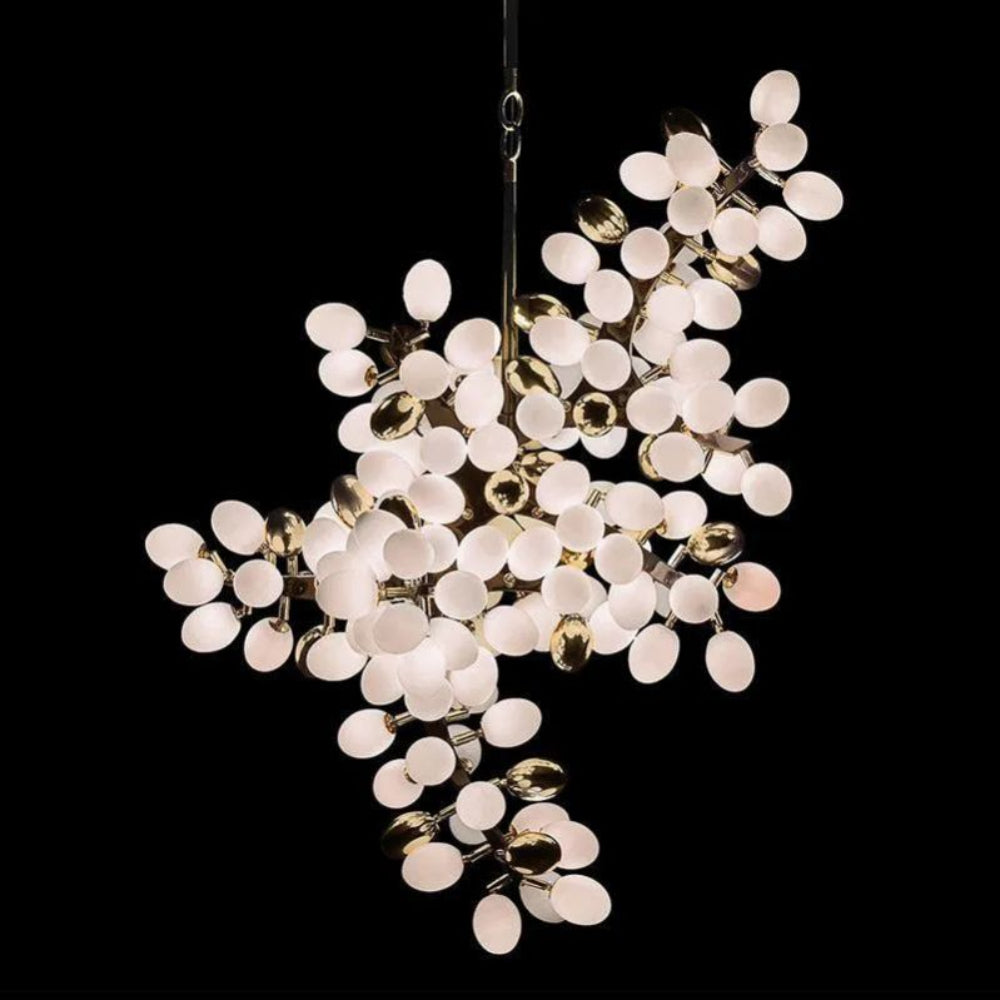 Pretty Grape Hanging Branch Chandelier Over kitchen Island  - kimoylights