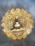 Murano Chandelier 75 Drops Amber