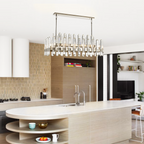 Brous Crystal Linear Chandelier