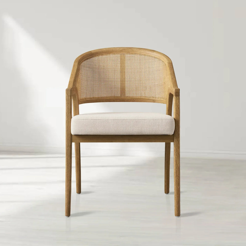 Aimee Dining Arm Chair in Honey