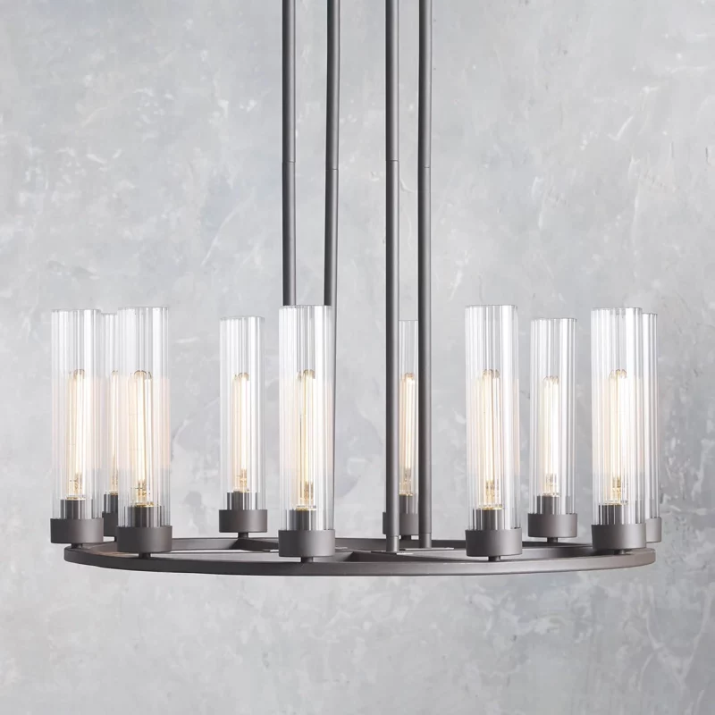Andreas Round Glass Chandelier