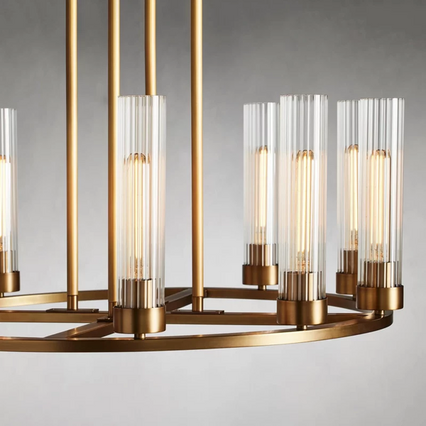 Andreas Round Glass Chandelier