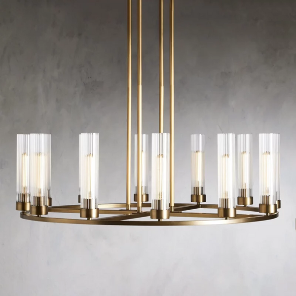 Andreas Round Glass Chandelier